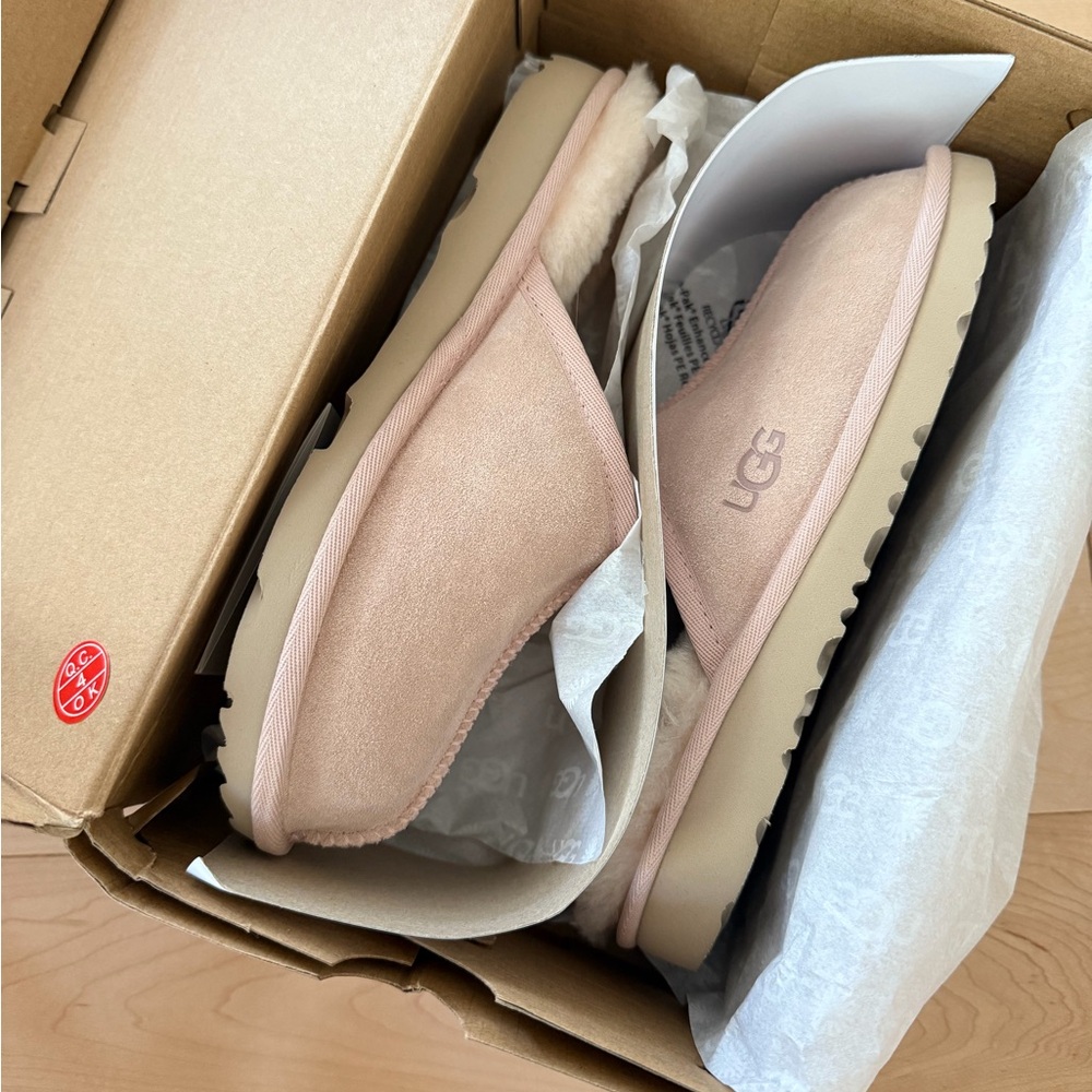 UGG Soft Pink Keegan Slippers